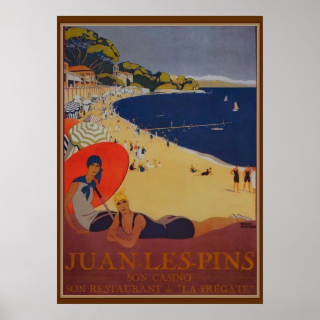 Vintage französische Reisewerbung Poster (Vorne)