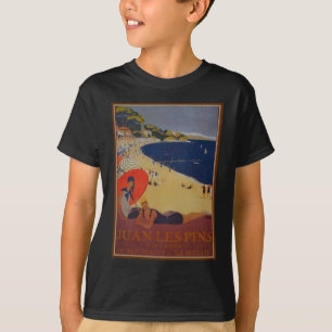 Vintage französische Reisewerbung T-Shirt