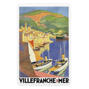 Vintage Französische Riviera, Frankreich - Magnet