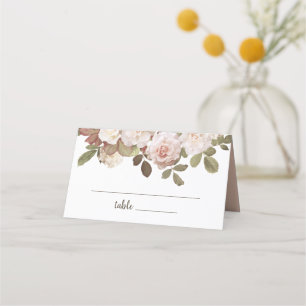Vintage französische Rose Hochzeit Platzkarte