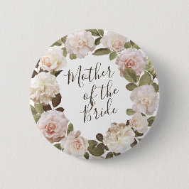Vintage französische Rose Mutter des Bride Button