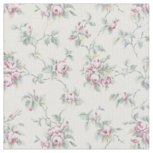 Vintage französische Rose und Streifen Stoff