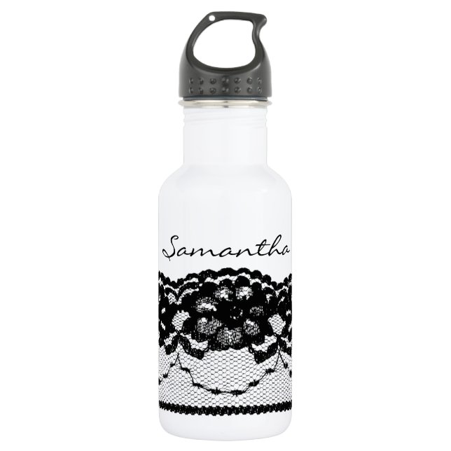 Vintage französische Spitzenleistung Edelstahlflasche (Vorderseite)