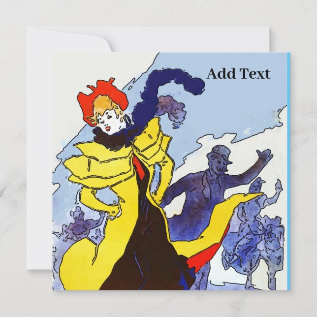 Vintage französische Tanzkarten (Vorderseite)