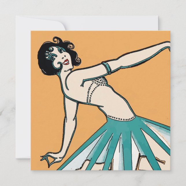 Vintage französische Tanzkarten (Vorderseite)