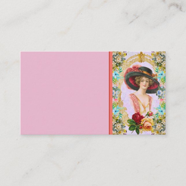 Vintage französische Visitenkarte (Vorderseite)