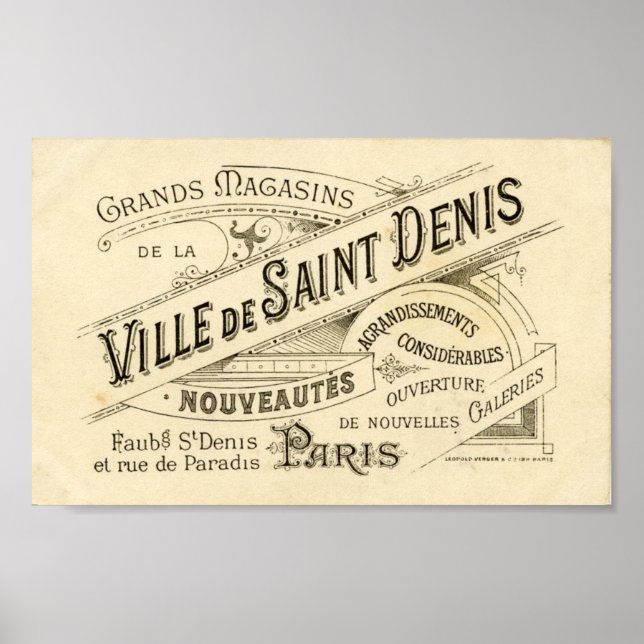 Vintage französische Werbung 2 Poster (Vorne)