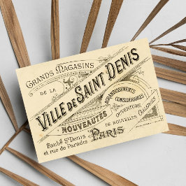Vintage französische Werbung Postkarte