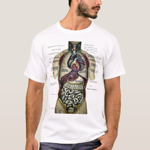 Vintage-Französisches Anatomie-Shirt T-Shirt