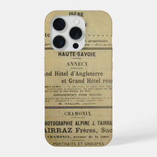 Vintage französisches Hotelbild iPhone 15 Pro Hülle