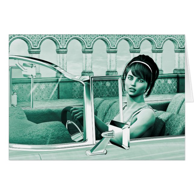 Vintage Frau (Vorderseite (Horizontal))