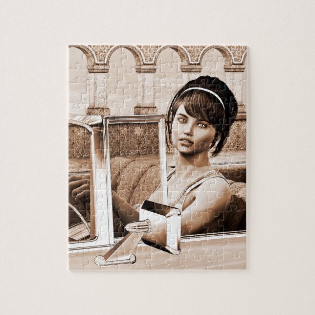 Vintage Frau (Vertikal)