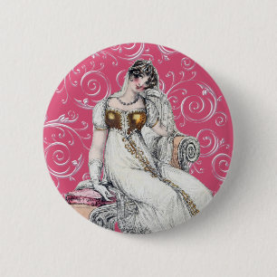 Vintage Frau Button