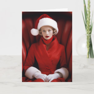 Vintage Frau Claus Karte