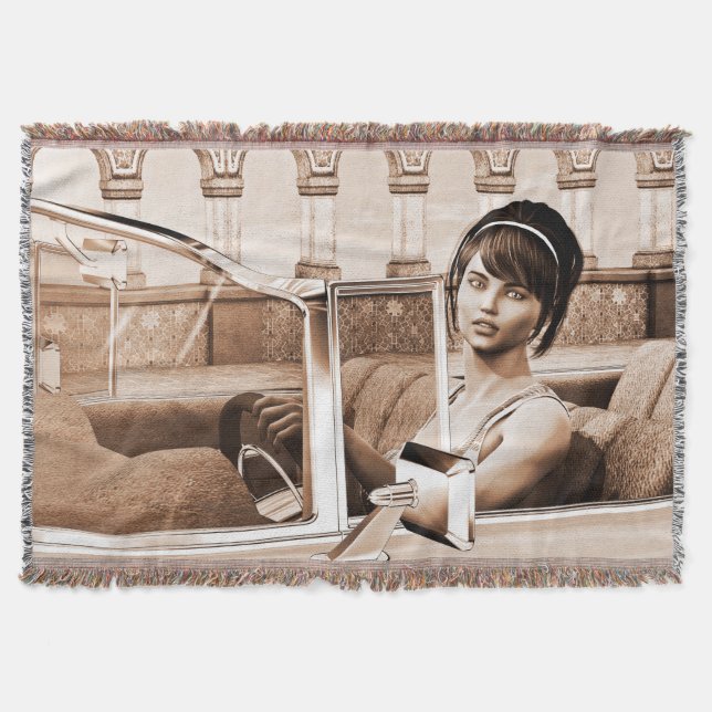 Vintage Frau Decke (Vorderseite)