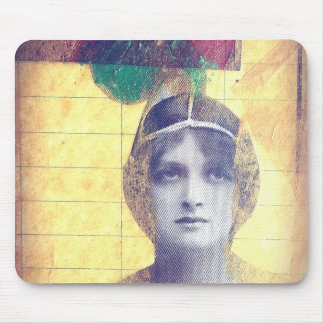Vintage Frau Mousepad (Vorne)