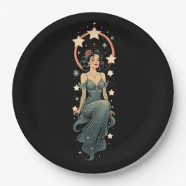 VINTAGE FRAU PAPPTELLER