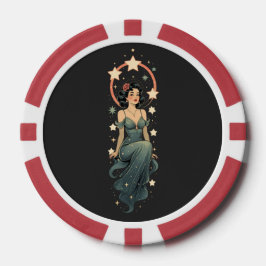 VINTAGE FRAU POKERCHIPS
