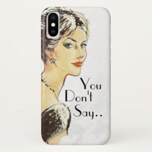 Vintage Frau Retro-Illustration sarcasm Zitat Case-Mate iPhone Hülle