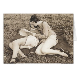 Vintage Frauen lesen