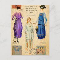Vintage Frauen modellieren die Pariser Modekleidun