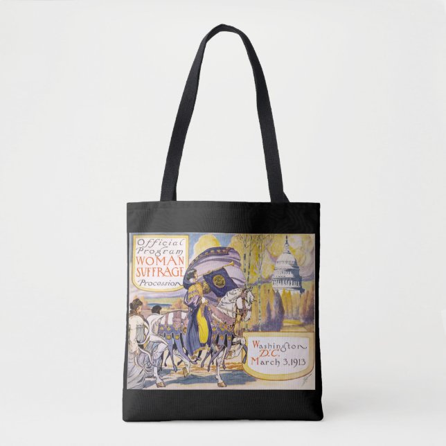 Vintage Frauenwahlwerbung Tasche (Vorderseite)