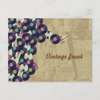 Vintage-Freak-Postkarte Postkarte