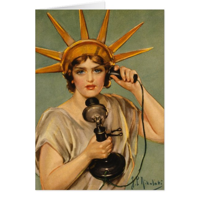 Vintage Freiheitsstatue, Erster Vaterländischer Kr (Vorne)