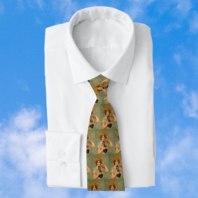 Vintage Freiheitsstatue, Erster Vaterländischer Kr Krawatte (Von Creator hochgeladen)