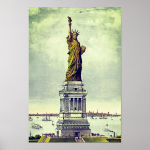 Vintage Freiheitsstatue Poster