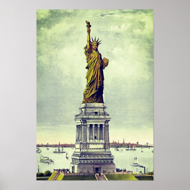 Vintage Freiheitsstatue Poster (Vorne)