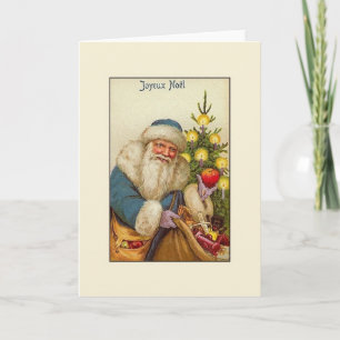 Vintage French Frohe Weihnachten Christmas Card