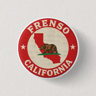 Vintage Frenso, Kalifornien Geschenke Button