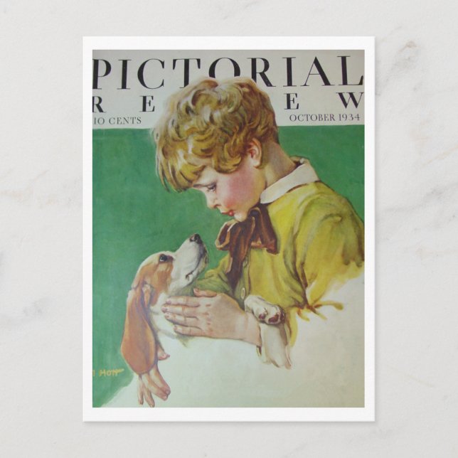 Vintage Freunde Postkarte (Vorderseite)