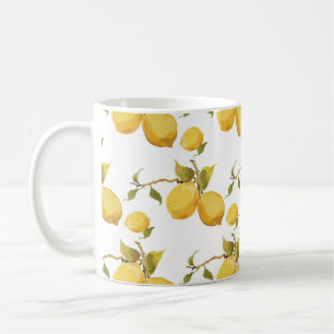 Vintage frische Zitronen: Einfach gehaltenes Desig Kaffeetasse