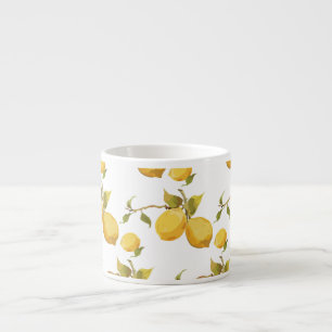 Vintage frische Zitronen: einfaches Design Espressotasse