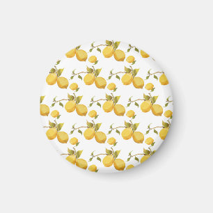 Vintage frische Zitronen: einfaches Design Magnet