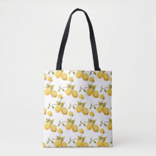 Vintage frische Zitronen: einfaches Design Tasche