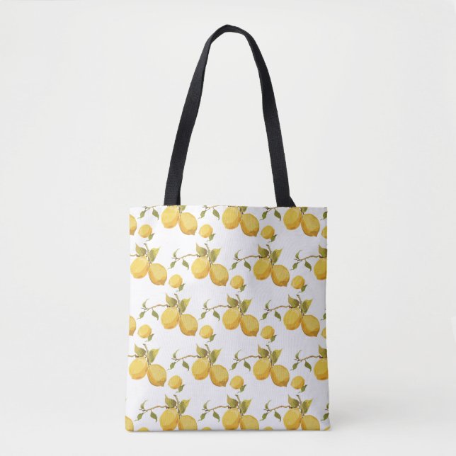 Vintage frische Zitronen: einfaches Design Tasche (Vorderseite)