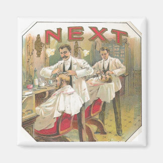Vintage Friseur Magnet
