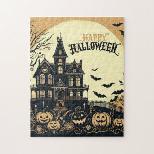 Vintage Frohe Halloween Kunst