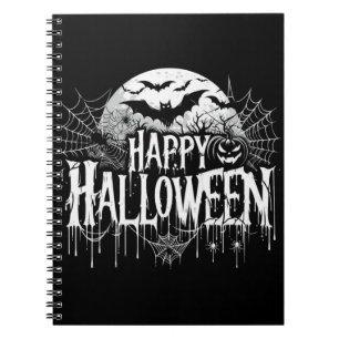 Vintage frohe Halloween-Kunst Notizblock