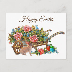Vintage Frohe Ostern Postkarte