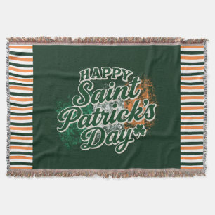 Vintage Frohe St. Patrick's Day Decke