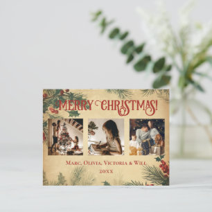 Vintage Frohe Weihnachten Foto