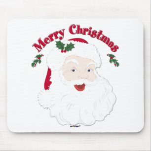 Vintage Frohe Weihnachten Santa Mousepad