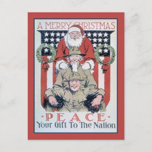 vintage Frohe Weihnachten und Frieden