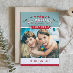 Vintage Frohe Weihnachten Zitat Weihnachtsfoto