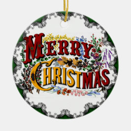 Vintage frohe Weihnachtsschmuck