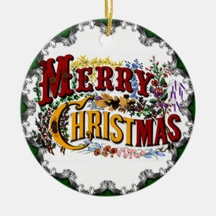 Vintage frohe Weihnachtsschmuck